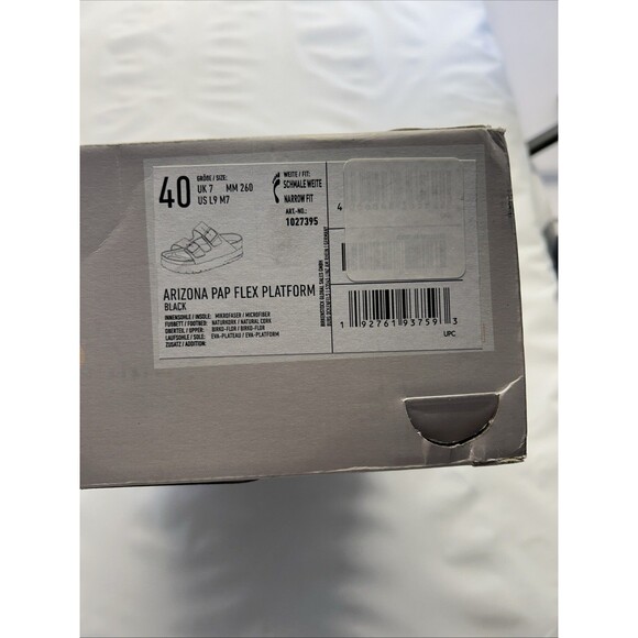 Papillio Birkenstock Arizona Pap Flex Platform Sandal Black SZ 9 Narrow Women - Picture 10 of 10